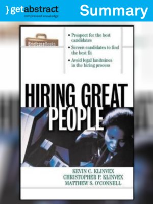 cover image of Hiring Great People (Summary)